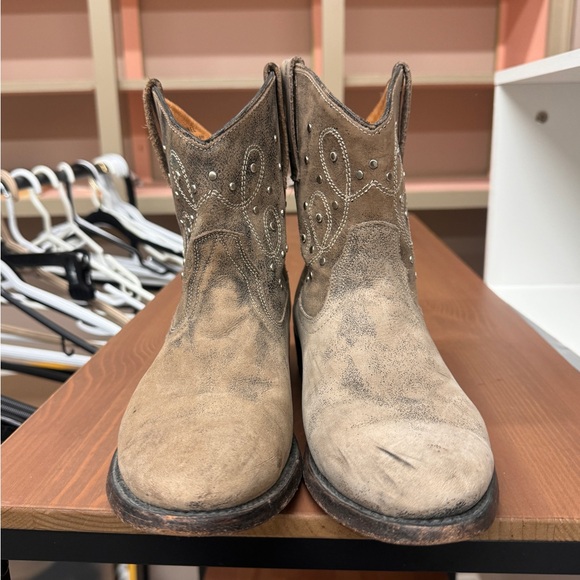 Vintage leather booties - Picture 2 of 3